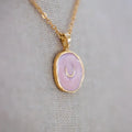 Precious Pink Horseshoe Necklace